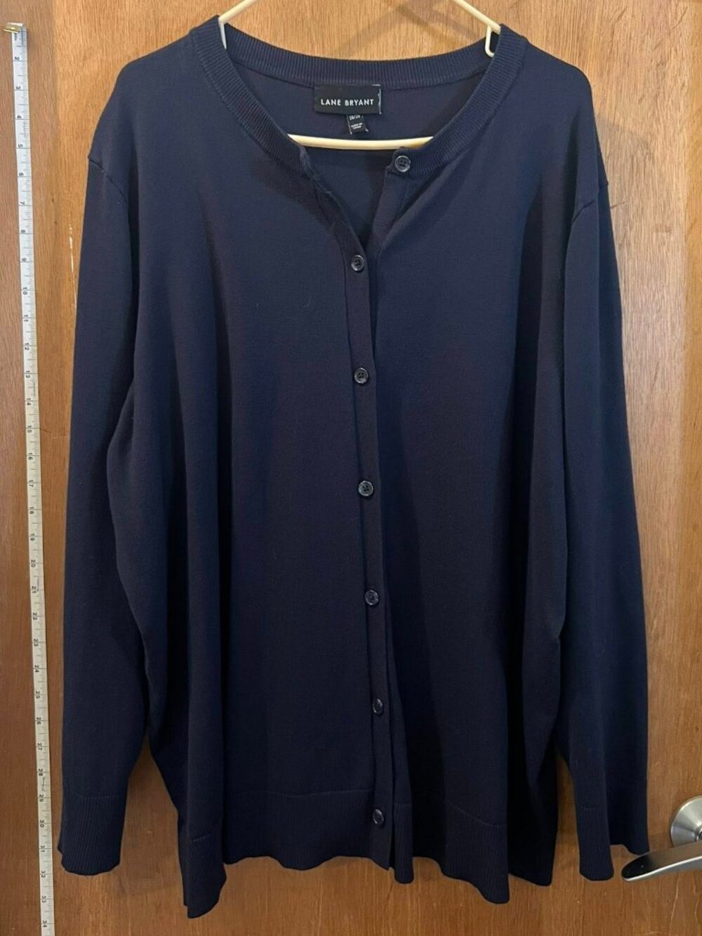 Size 26/28 - Lane Bryant - Dark Navy Long Sleeve Cardigan Sweater